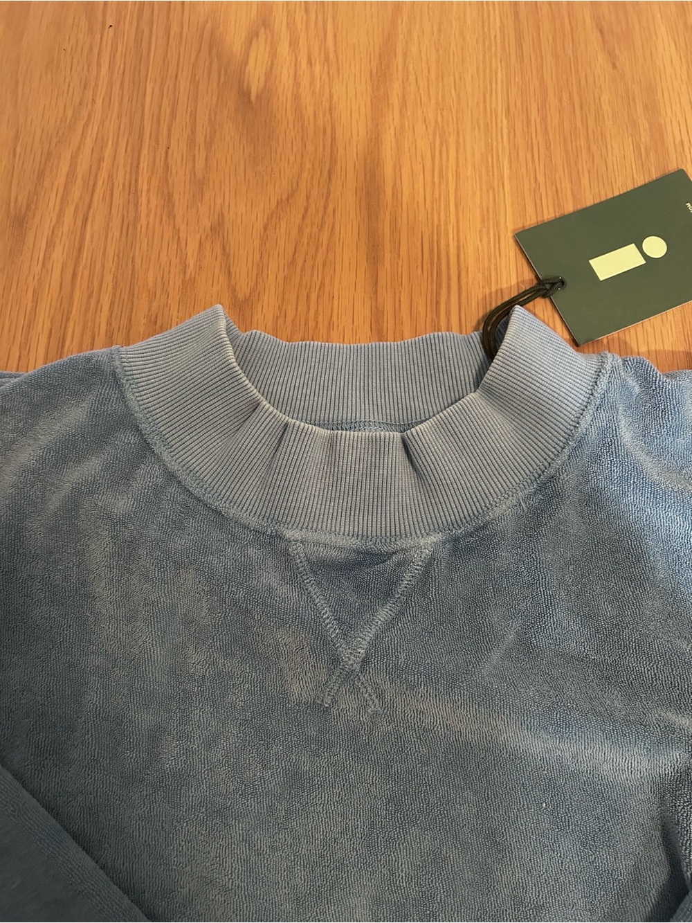 Daily Drills Terry Vintage Crew - Sunbleached Malibu Blue Size M/L NWT - Picture 8 of 11